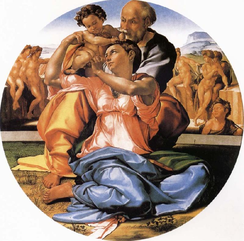 Michelangelo Buonarroti Holy Family Sweden oil painting art